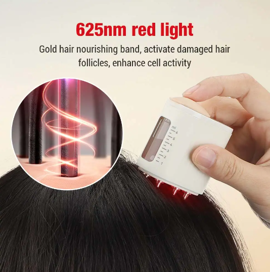 Hair Brushes Red Light Growth Fluid Guider Comb Microcurrent Scalp