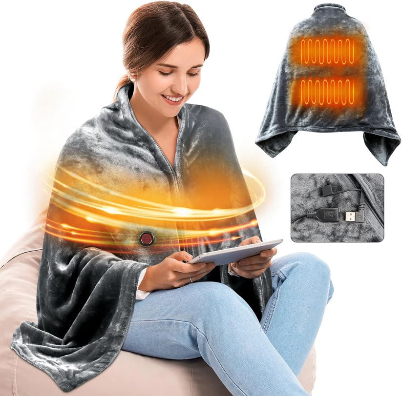 The World's Most Comfortable Heated Shawl Blanket™️